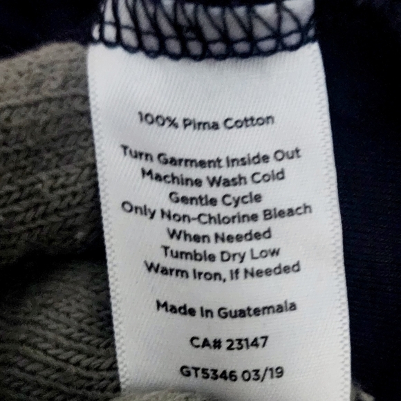 Talbots Navy Blue Long Sleeve Boat Neck 'The Talbots Tee' Women's Small Petite - Picture 5 of 5